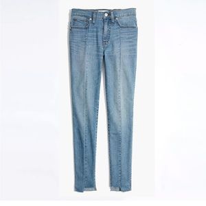 Madewell 9” high rise skinny jeans seamed step hem size 30